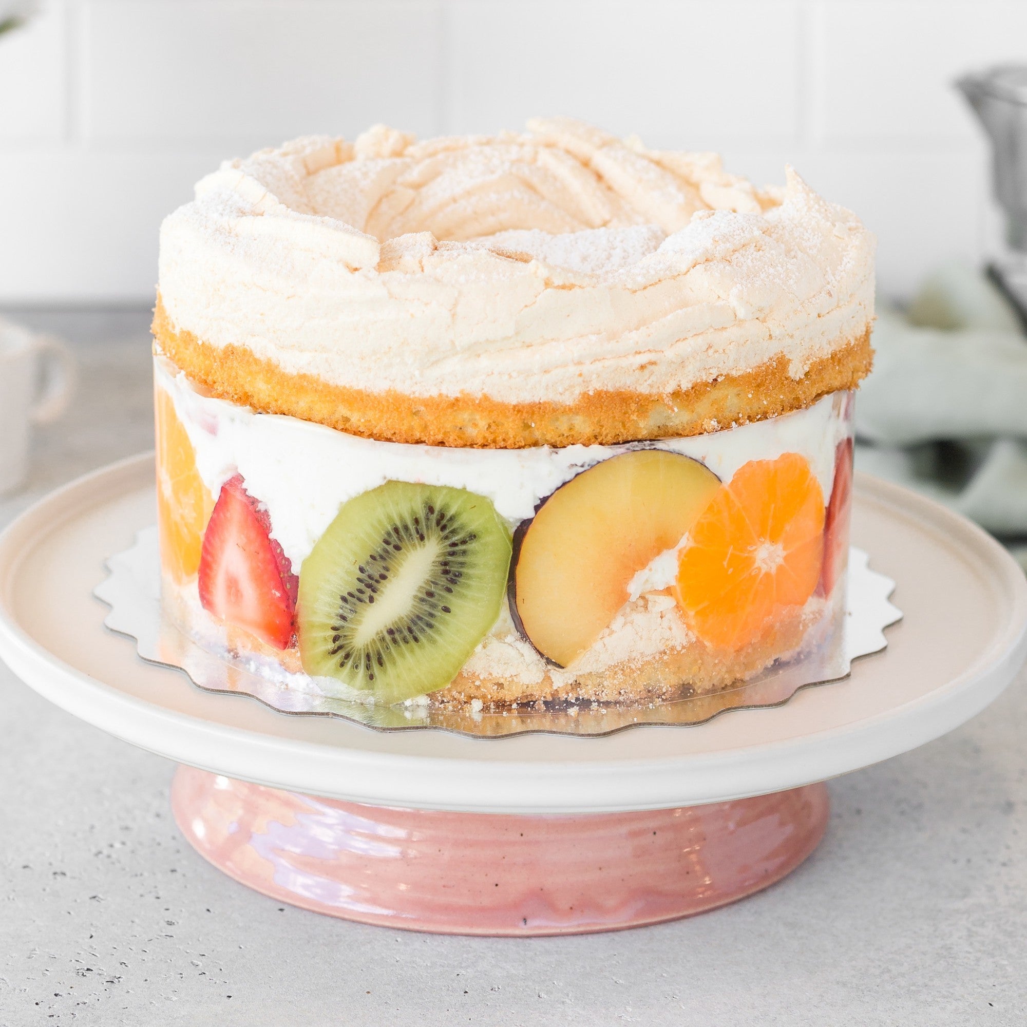 7" Fresh Fruit Shortcake | Le Delice Pastry Shop